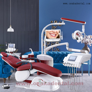 High elegant dental chair with soft leather and high class operation system