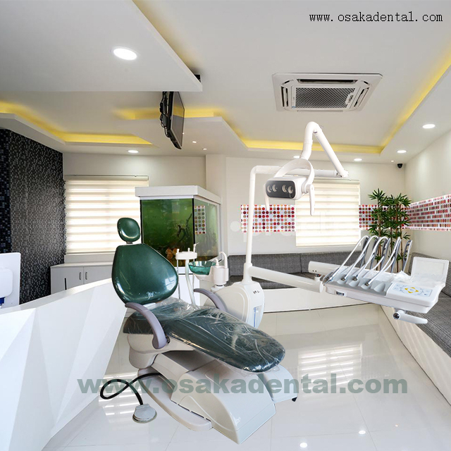 Dental Chair with Top Mounted Green Color
