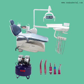 Dental Chair with dental handpiece and dental air compressor / High quality dental chair 