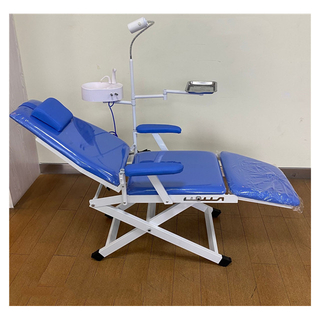Cheaper Portable Dental Chair Unit with Led Lamp and Spitton