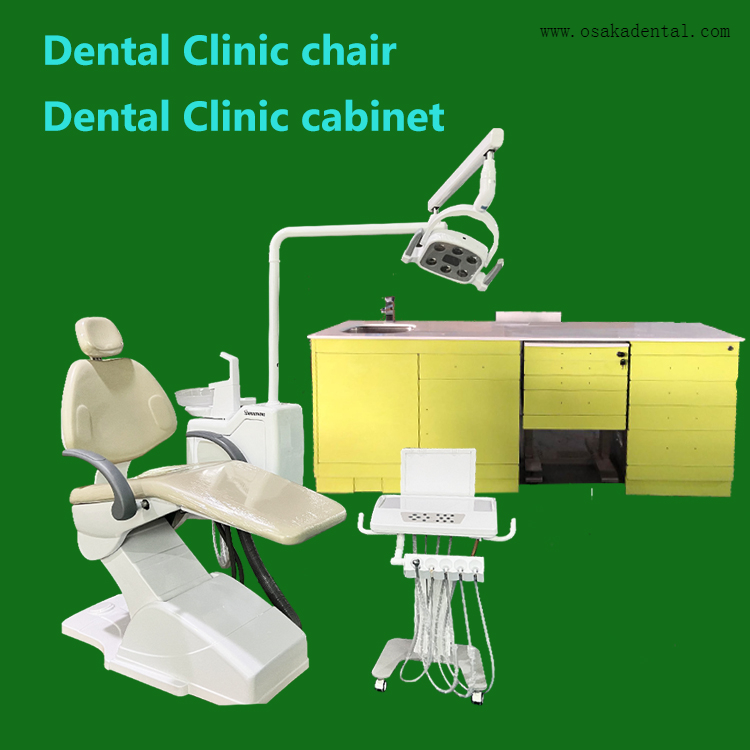 Dental chair with dental cabinet with strong quality dental chair