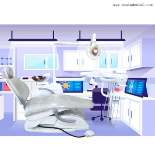 OSA-4C Dental chair with OSAKADENTAL Brand /dental handpiece factory and dental chair factory