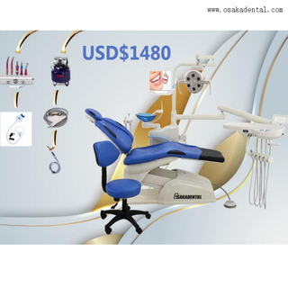 Electric Dental Chair with LED Light with Air Compressor OSA-4B