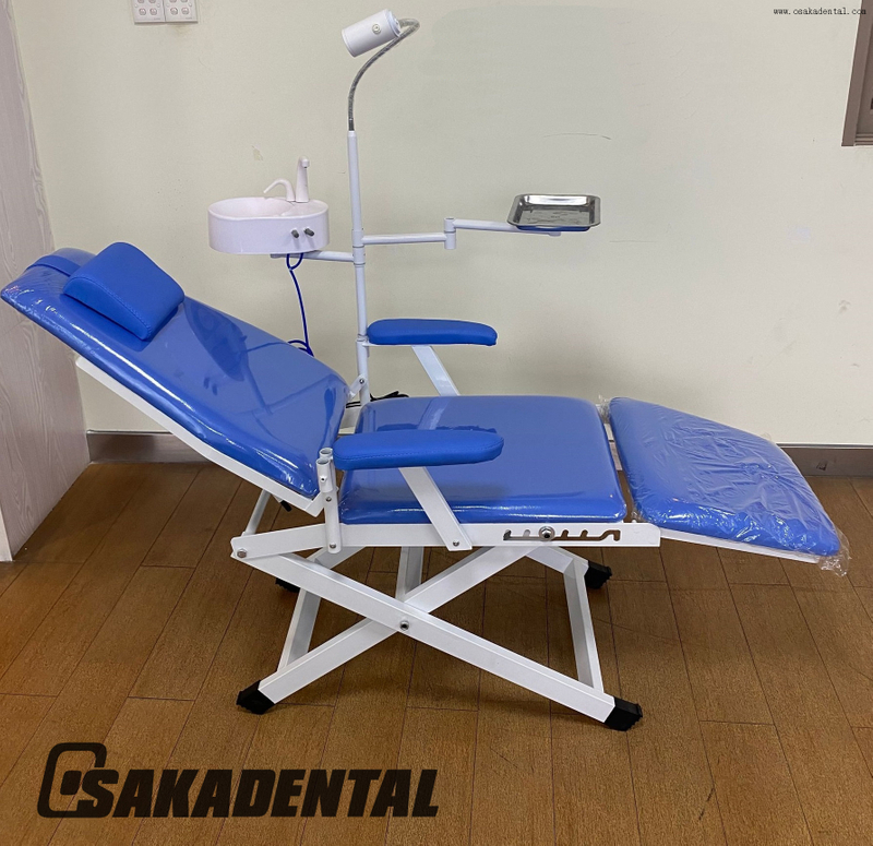 Portable Dental Chair with Spittoon And LED Light