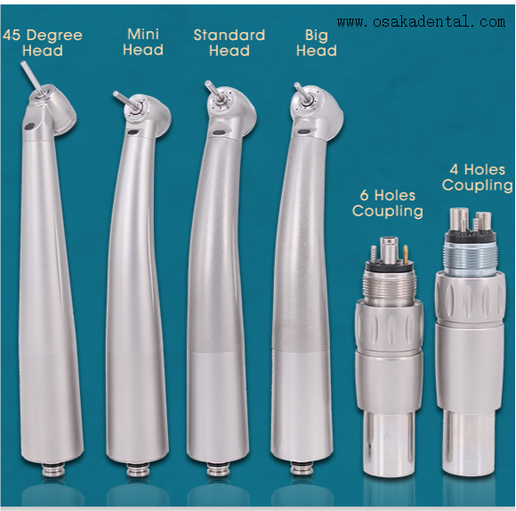 Fiber Optic High Speed Dental Handpiece with 4 Holes Or 6 Holes Coupling