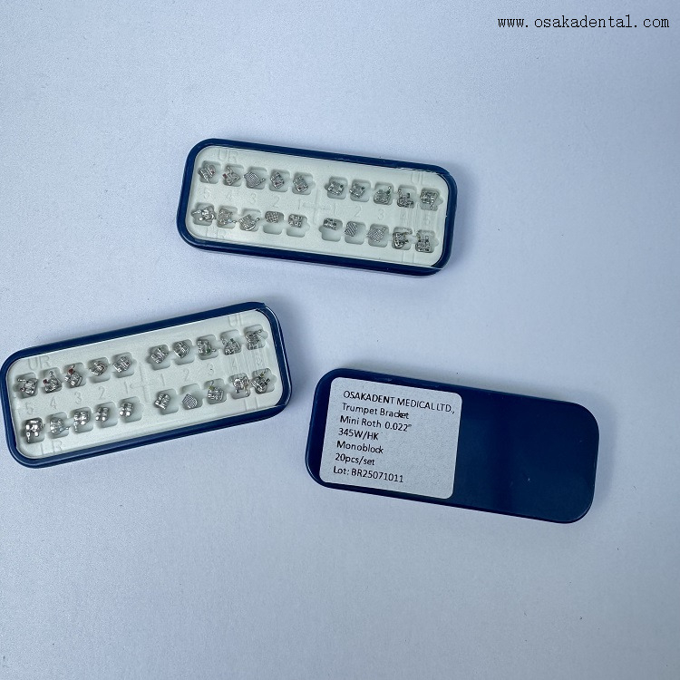 Orthodontic Monoblock Metal Bracket ROTH/MBT Box Packing