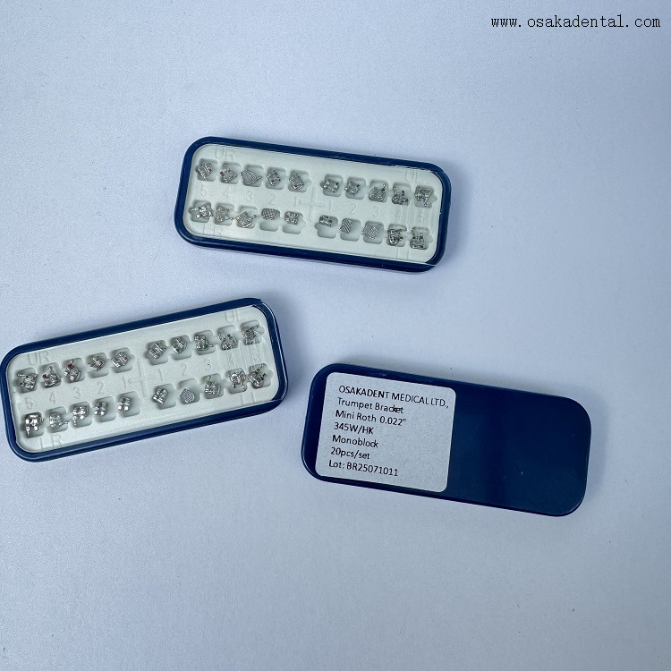 Orthodontic Monoblock Metal Bracket ROTH/MBT Box Packing