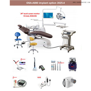 High Level Dental Unit with Implant Light And 24" Touch Screen Monitor