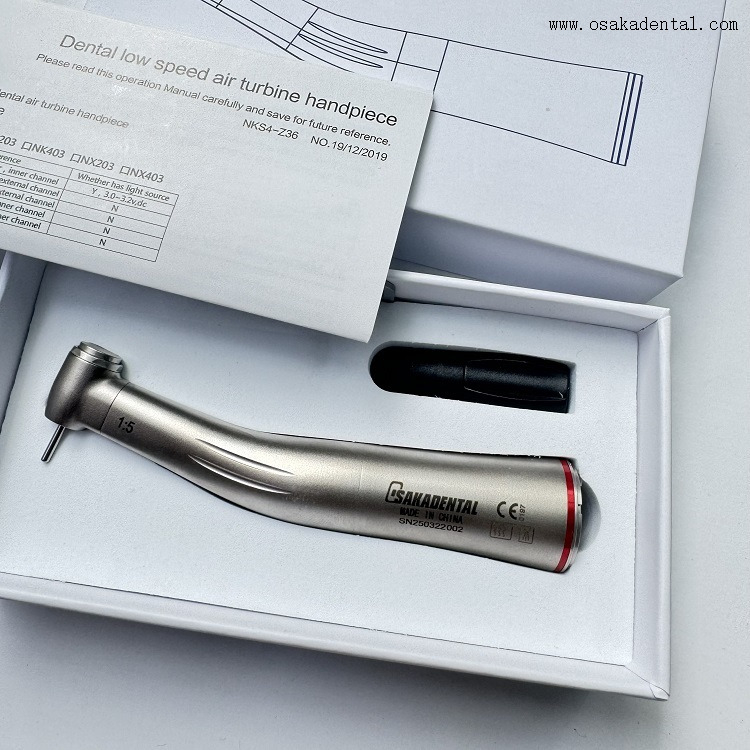 Dental 1:5 Inner Channel Fiber Optic Contra Angle