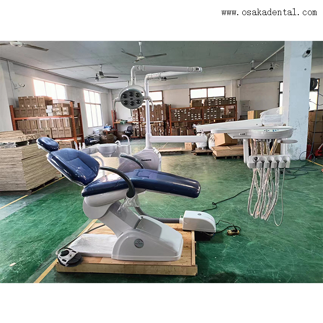 Ergonomic Dental Patient Chair - Soft Leather & Adjustable LED Lighting for Optimal Comfort