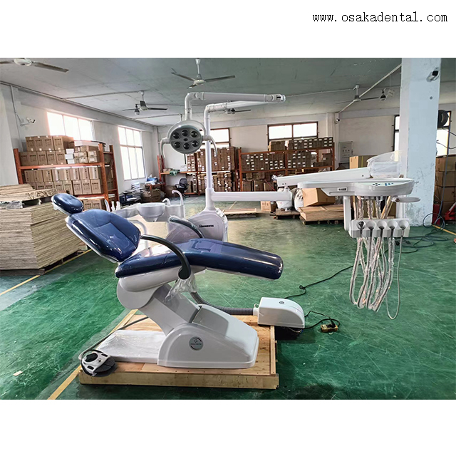 Ergonomic Dental Patient Chair - Soft Leather & Adjustable LED Lighting for Optimal Comfort