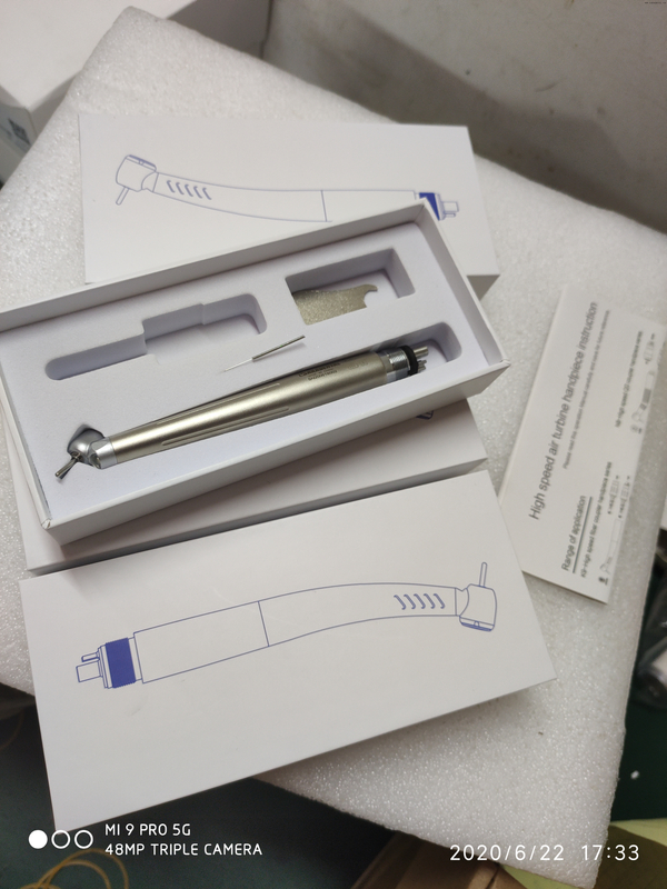 45-Degree Contra-Angle Dental Handpiece with Ergonomic Grip for Posterior Tooth Access