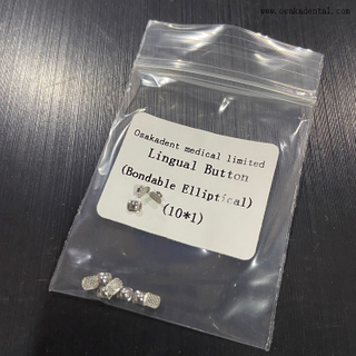 Dental Orthodontic Lingual Button Bondable Elliptical