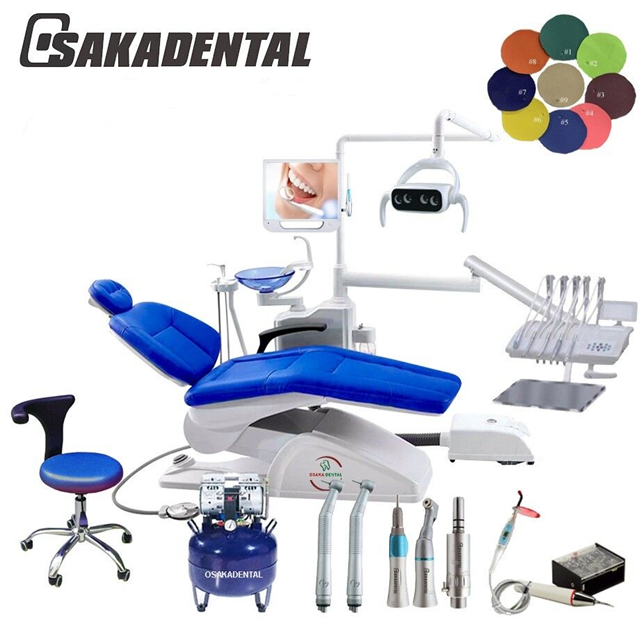 Dental Chair top mounted with LED Lamp Air Compressor