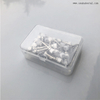 Dental Latch Style Flat White Bristle Prophy Brush