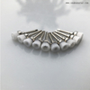 Dental Latch Style Flat White Bristle Prophy Brush