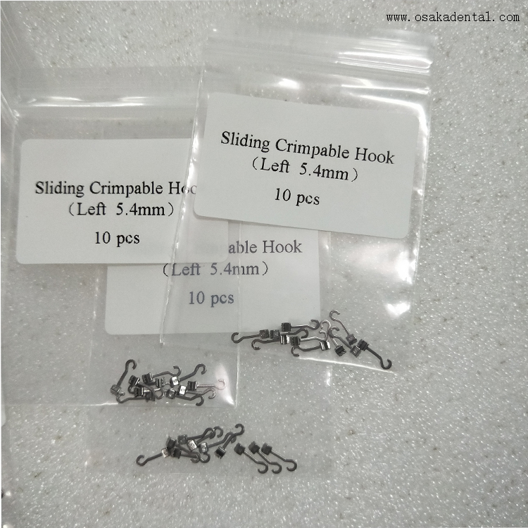 Dental Orthodontic Accessories Sliding Crimpable Hook