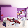 High Elegant Dental Chair for High Class Dental Clinic Red Color