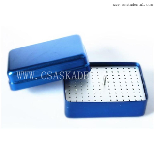 120 Holes Burs Disinfection Box for FG Burs And Reamer Files with Ruler