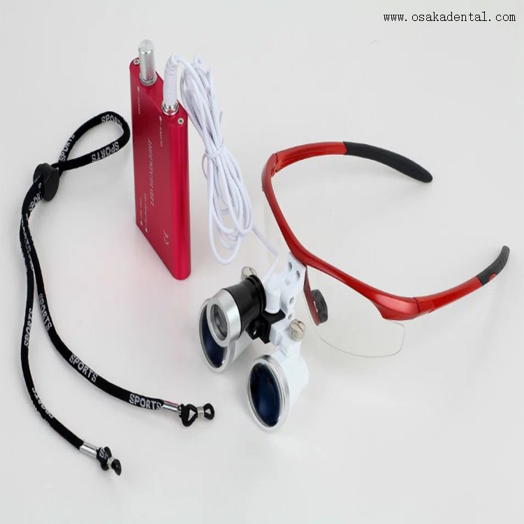 Colorized Plastic Frame 3.5X Dental Loupes