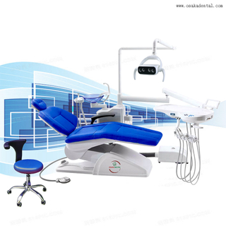 Soft PU Dental Chair with LED Light with Air Compressor