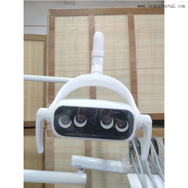 Dental chair with top mounted instrument tray with good quality dental handpiece
