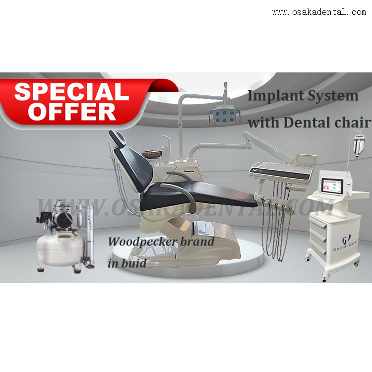 High class black colour dental chair with nice touch system