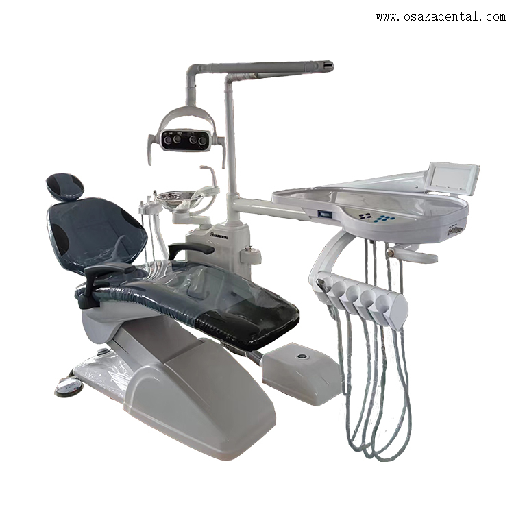 Yellow colour Dental Chair with ultrasonic scaler