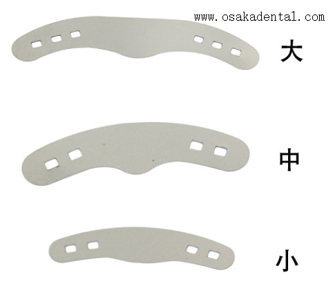 Matrix bands with hole for dental treatment and for dental handpiece