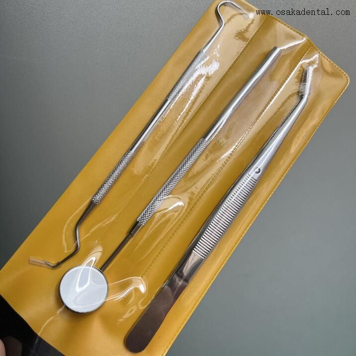 Dental Instrument Mirrors+Probs+Tweezers for Dentist