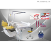 Yellow colour Dental Chair with ultrasonic scaler