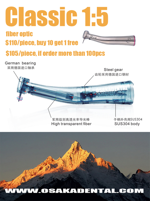 Dental red contra angle dental 1:5 Increasing Contra Angle