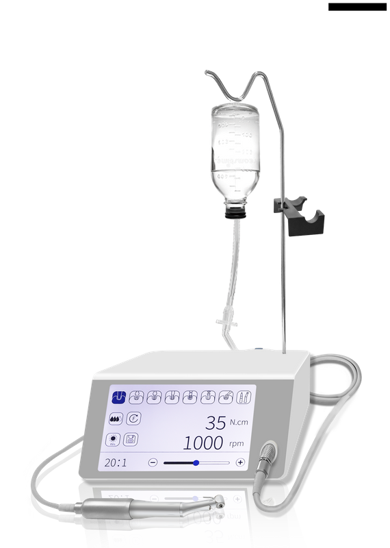 Dental implant machine with 2pcs contra angle handpiece