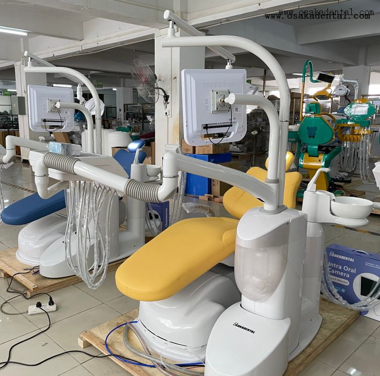 Stable Seat Soft Leather Dental Chair Unit with Digital Control System