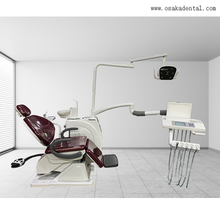 Hot sales High class Dental Chair With Red colour leather