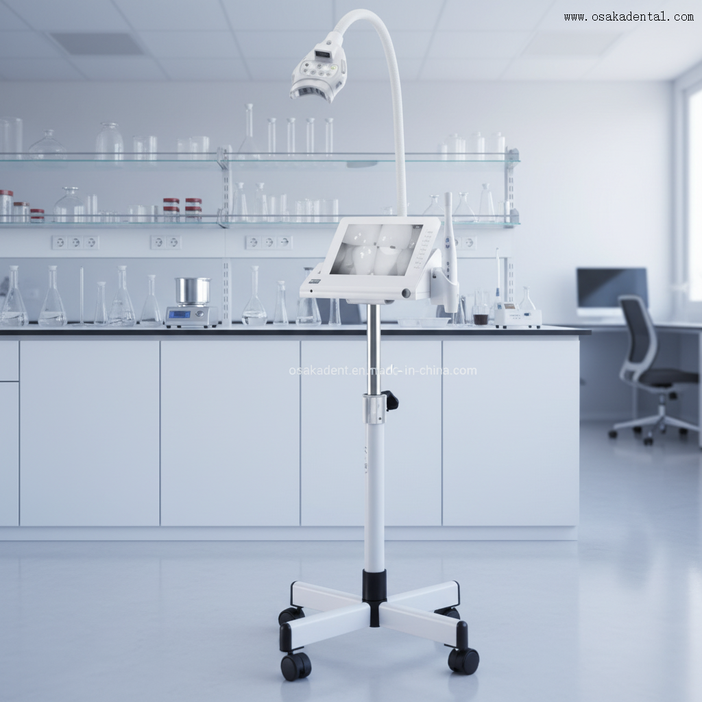 Professional LED Dental Teeth Whitening Machine with Adjustable Cold Light Intensity Fast Stain Removal Safe Oral Care