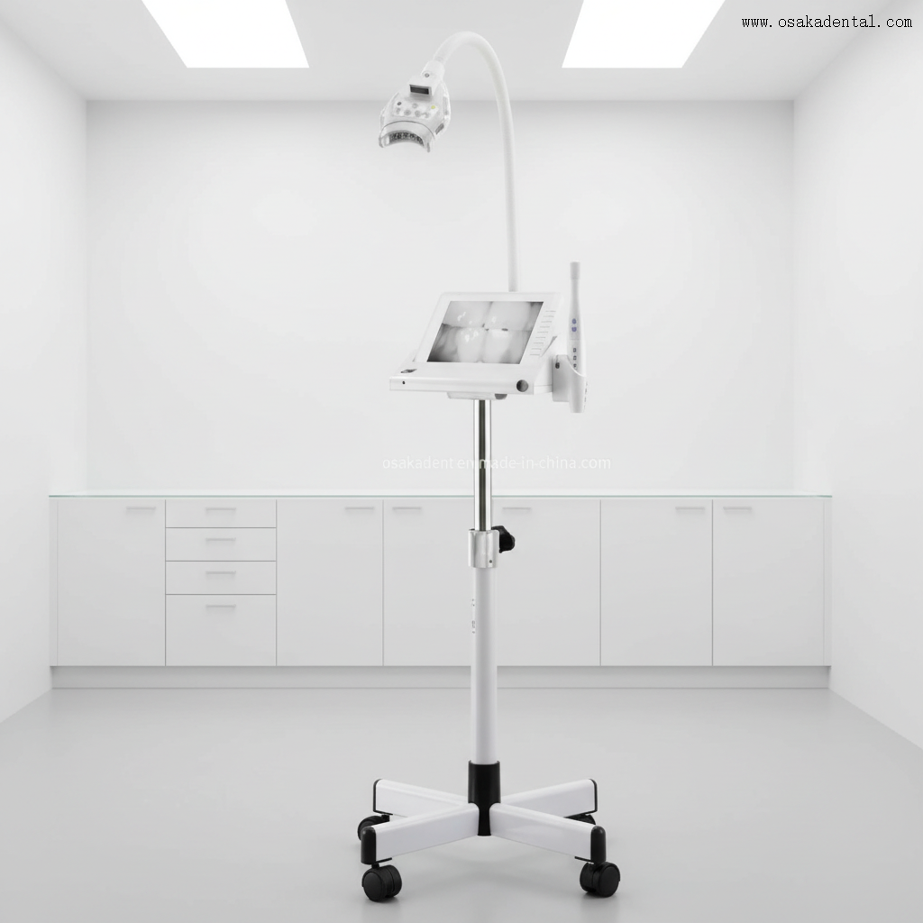 Professional LED Dental Teeth Whitening Machine with Adjustable Cold Light Intensity Fast Stain Removal Safe Oral Care