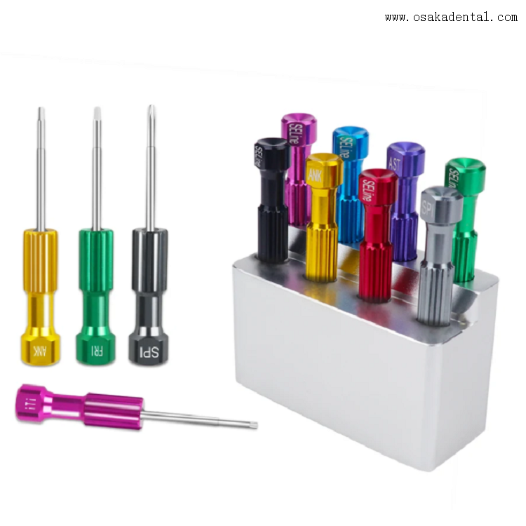 Dental Implant Screwdrivers Colorful