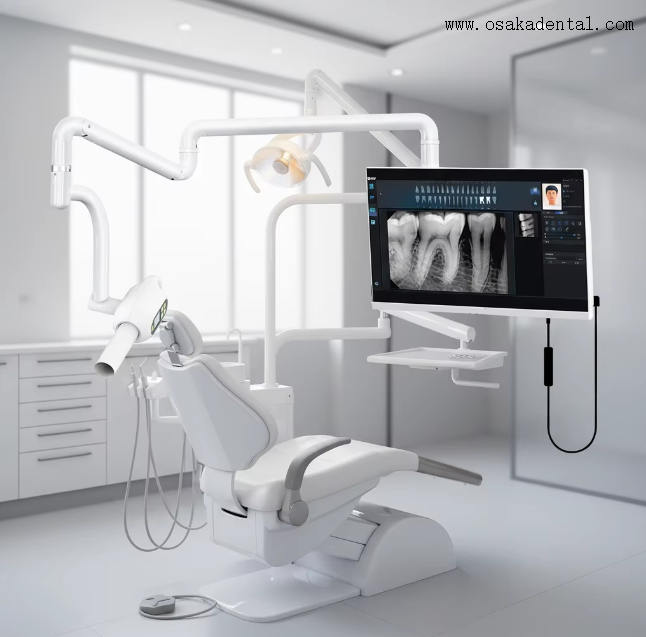 Dental x ray machine with Digital sensor one set system with 24 inches Monitor for Denture Surgical 