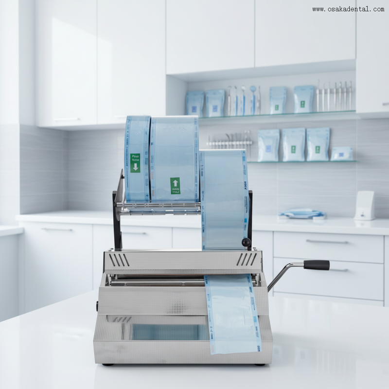 Dental Autoclave Sterilization Pouch Roll Sealer Dental Seal Pouch Sealing Machine Sealing Machine for Dental Clinic