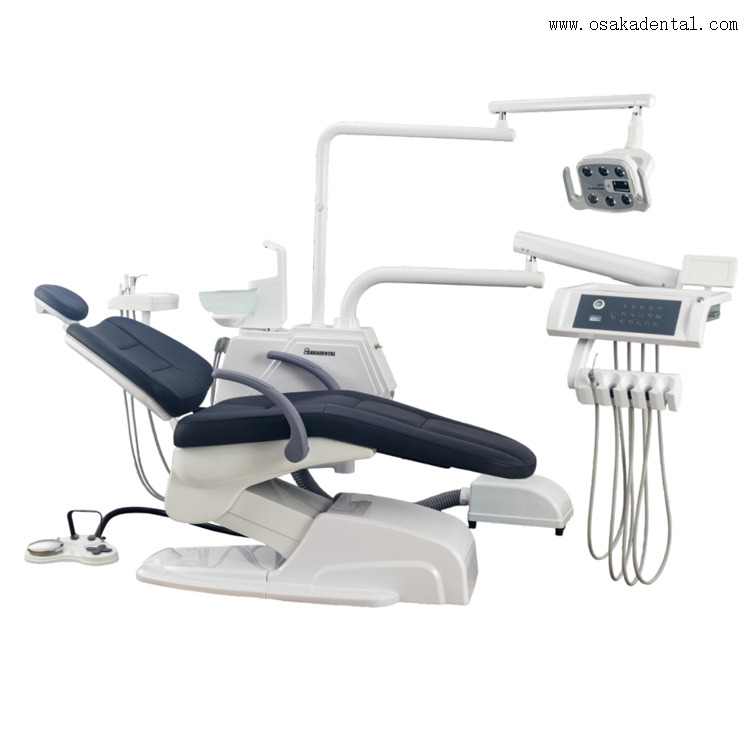 Luxury Dental Chair Product with One Dentist Stool price of dental unit equipments used chair