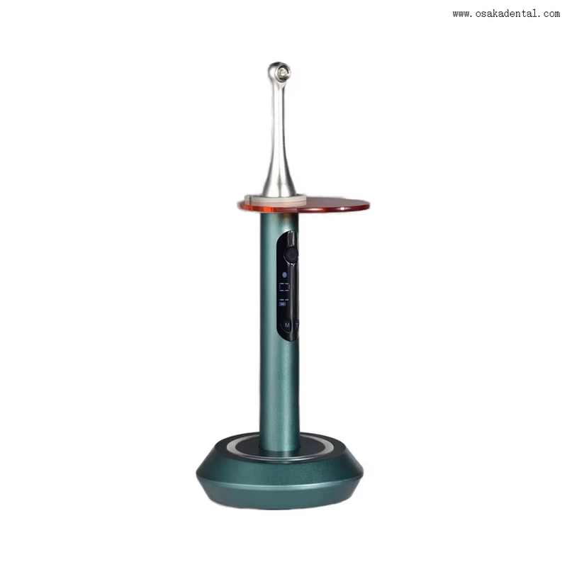 Dental green and white color one second curing light