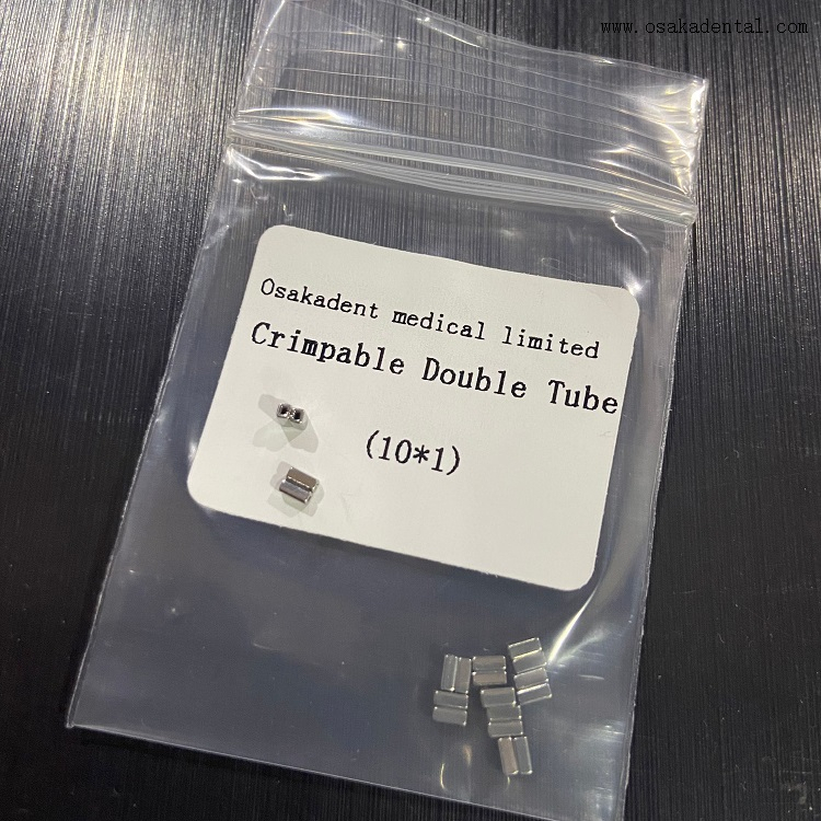 Dental Orthodontic Crimpable Double Tube