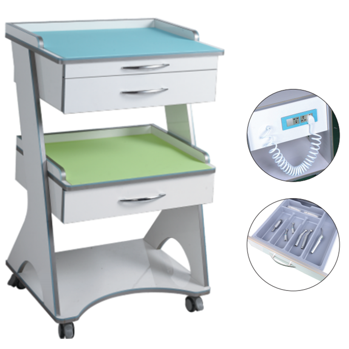 Moblie Medical Dental Cabinet For Clinic And Hospital