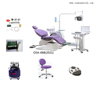 Dental chair with Air compressor and in build ultrasonic scaler lamp