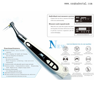 Wireless Dental Endomotor with Apex Locator