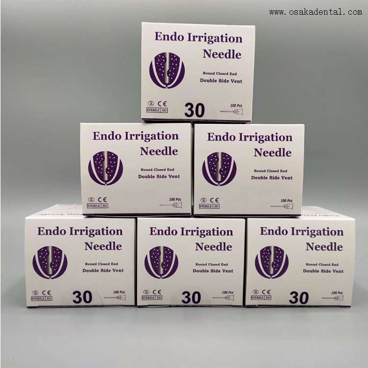 Dental Irrigation Needles with Double Side Vent