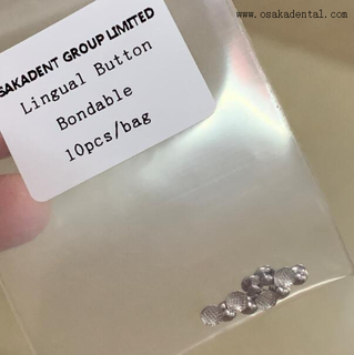 Mesh Base Round Dental Orthodontic Lingual Button