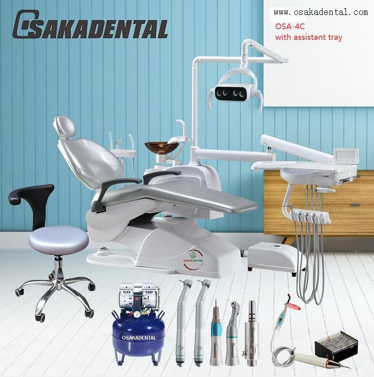 The Cheapest Dental Chair Osaka Dental Unit with Assistant Tray OSA-4C