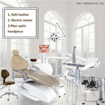 Soft Leather And High Quality Dental Chair with High Class Touch System Instrument Tray